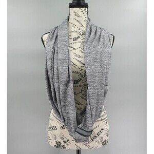 Lululemon Vinyasa Scarf Womens Heathered Gray Stretch Reflective-Loop Adjustable
